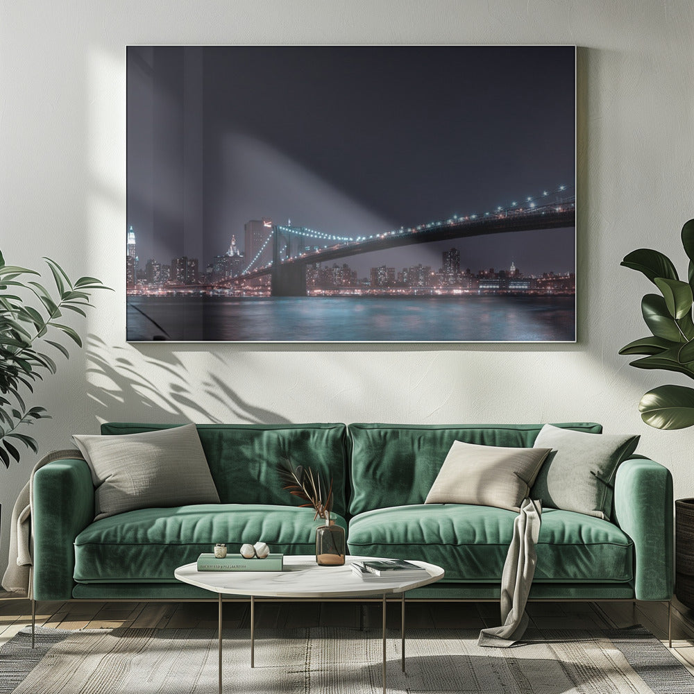 Manhattan Skyline and Brooklyn Bridge | Canvas