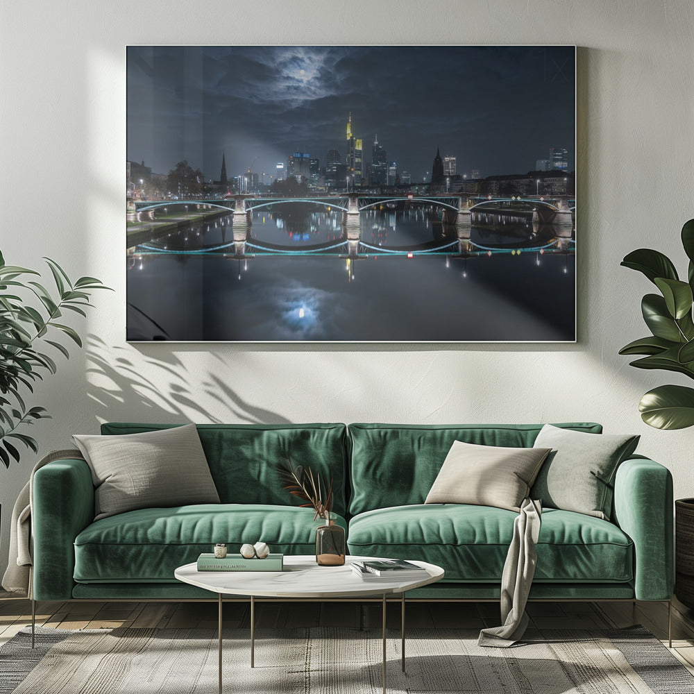 Frankfurt at Full Moon | Canvas