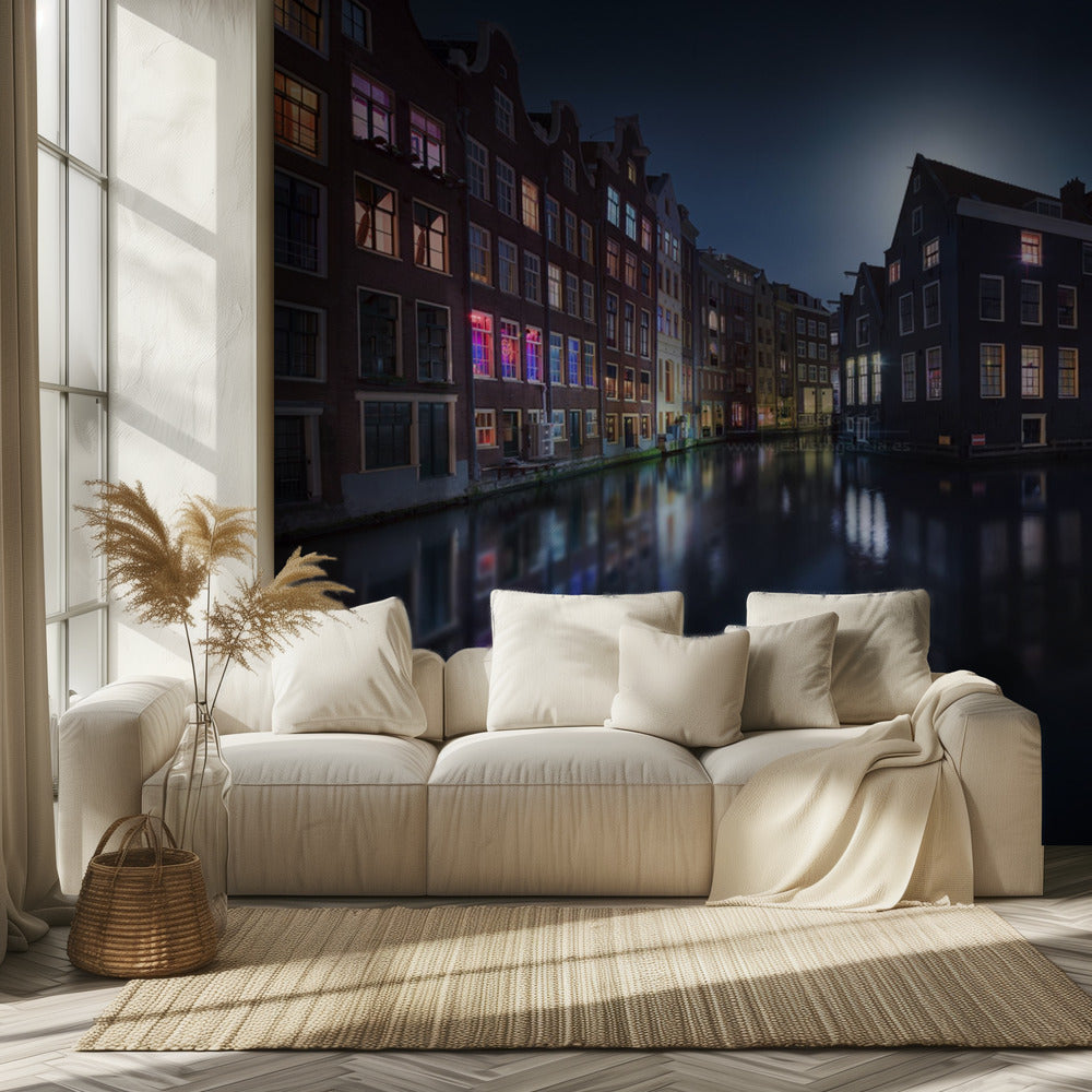 Moonlight over Amsterdam | Wallpaper
