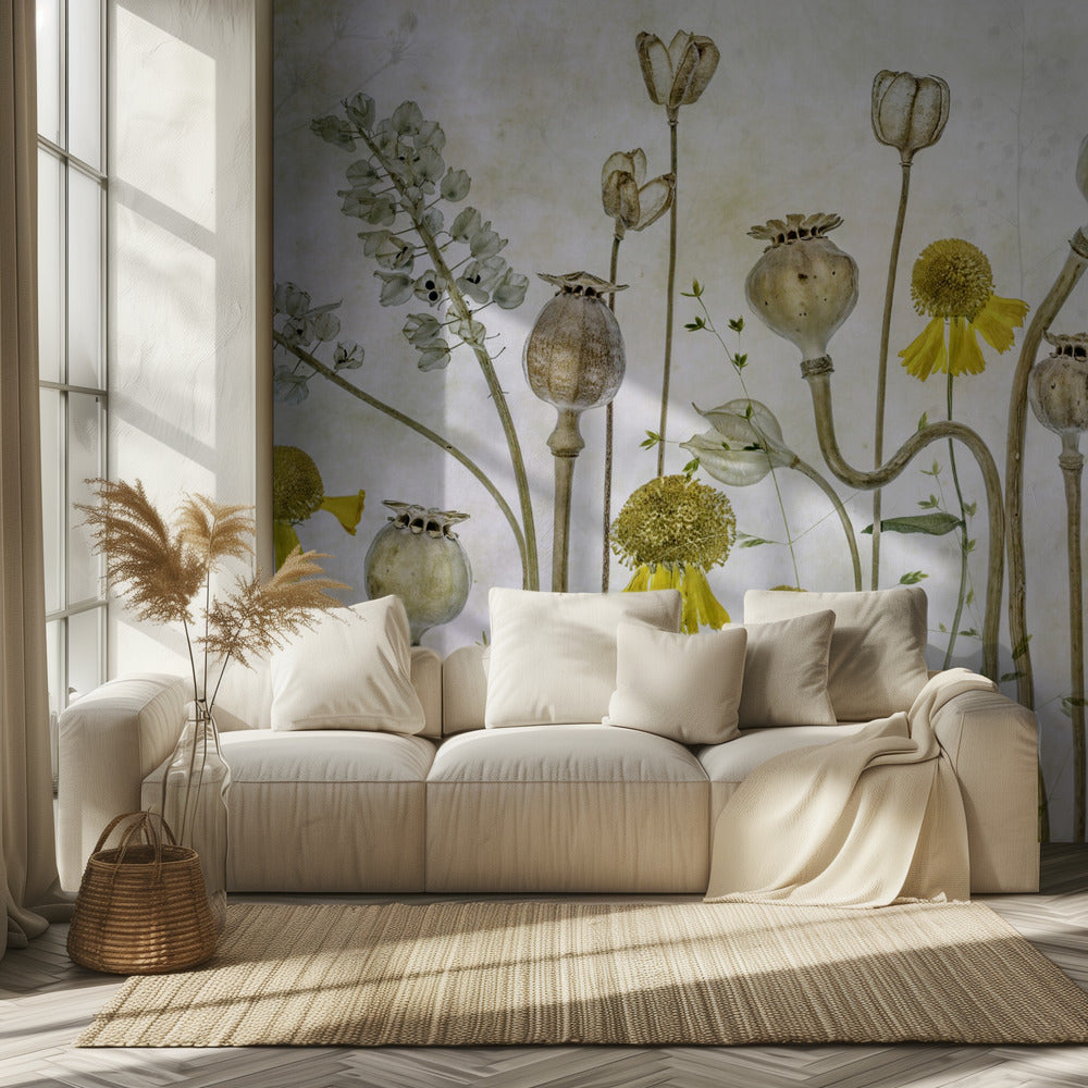 Poppies and Helenium | Wallpaper