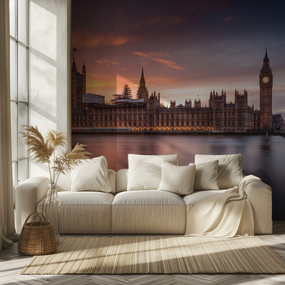 London Palace of Westminster Sunset | Wallpaper