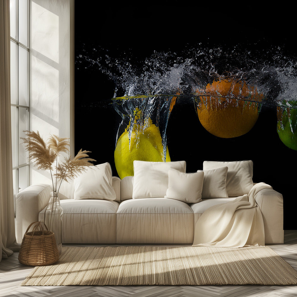 Triple citrus splash | Wallpaper