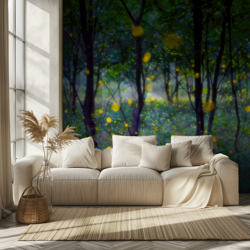 Magic fireflies | Wallpaper