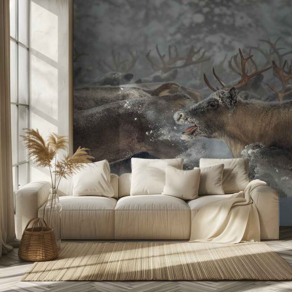 Reindeers III | Wallpaper