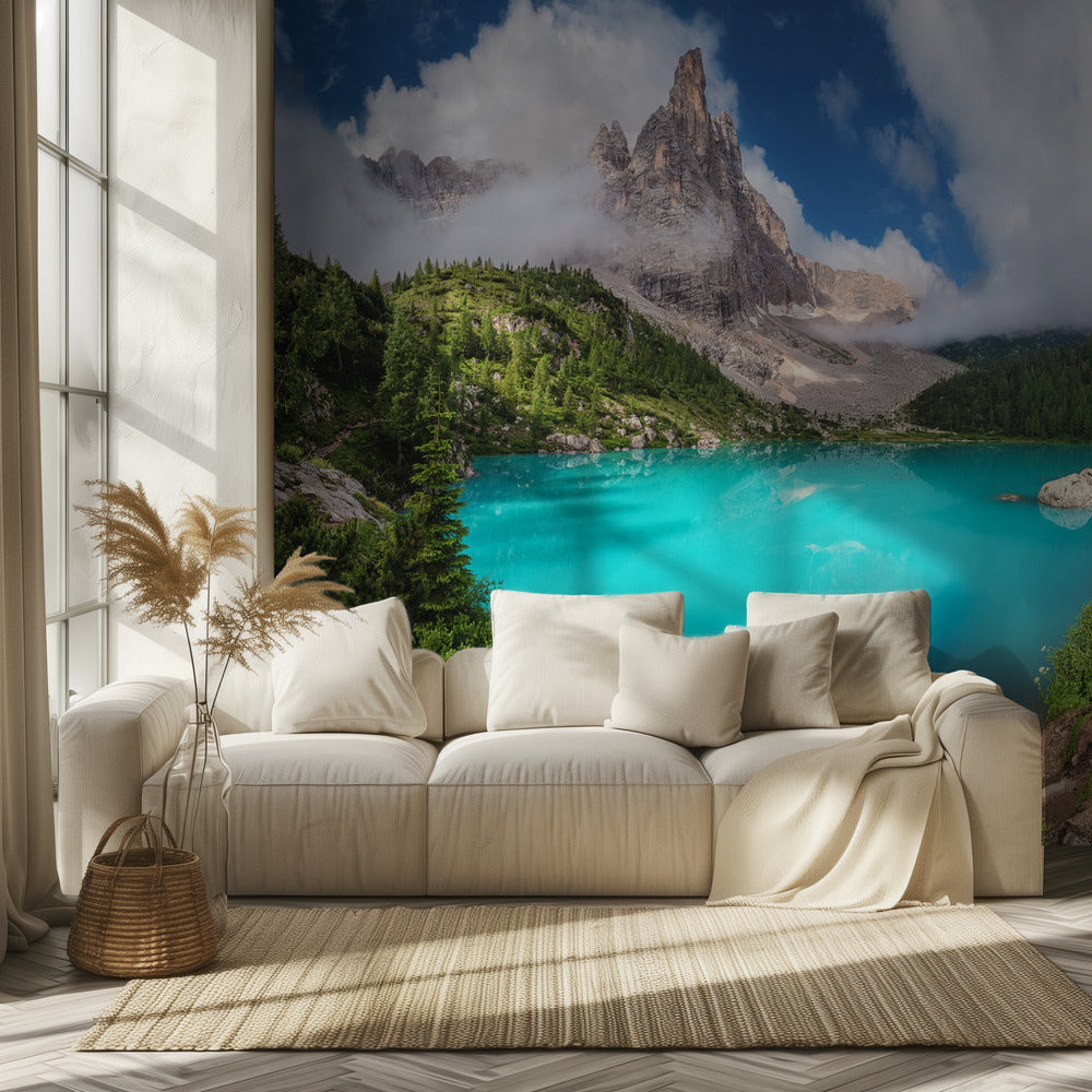 Veneto - Lago di Sorapis Panorama | Wallpaper