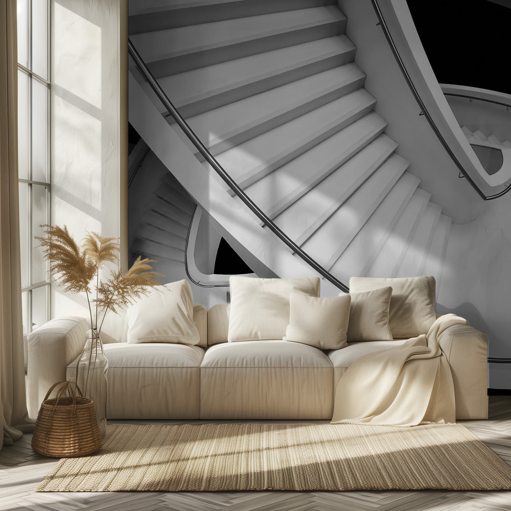 B&amp;W staircase | Wallpaper