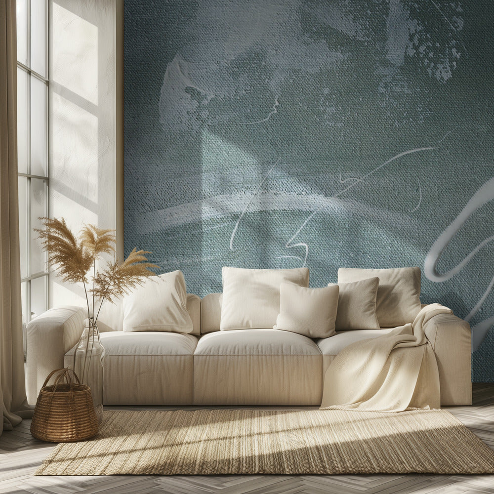 Green and White Acrylic | Wallpaper