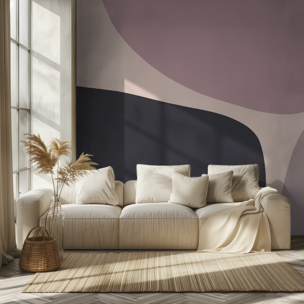 Organic Shapes In Muted Tones | Wallpaper