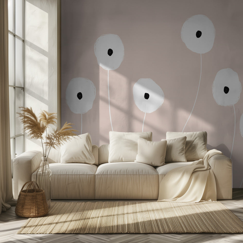 Scandi Flowers | Wallpaper