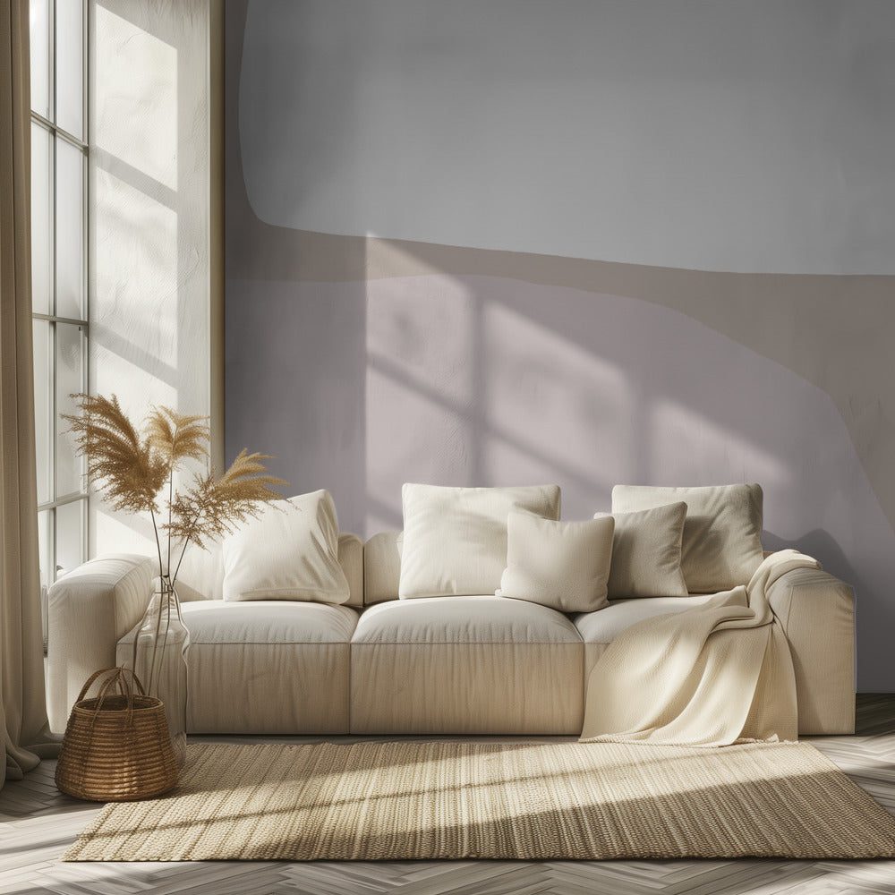 Soft Geometric Harmony | Wallpaper