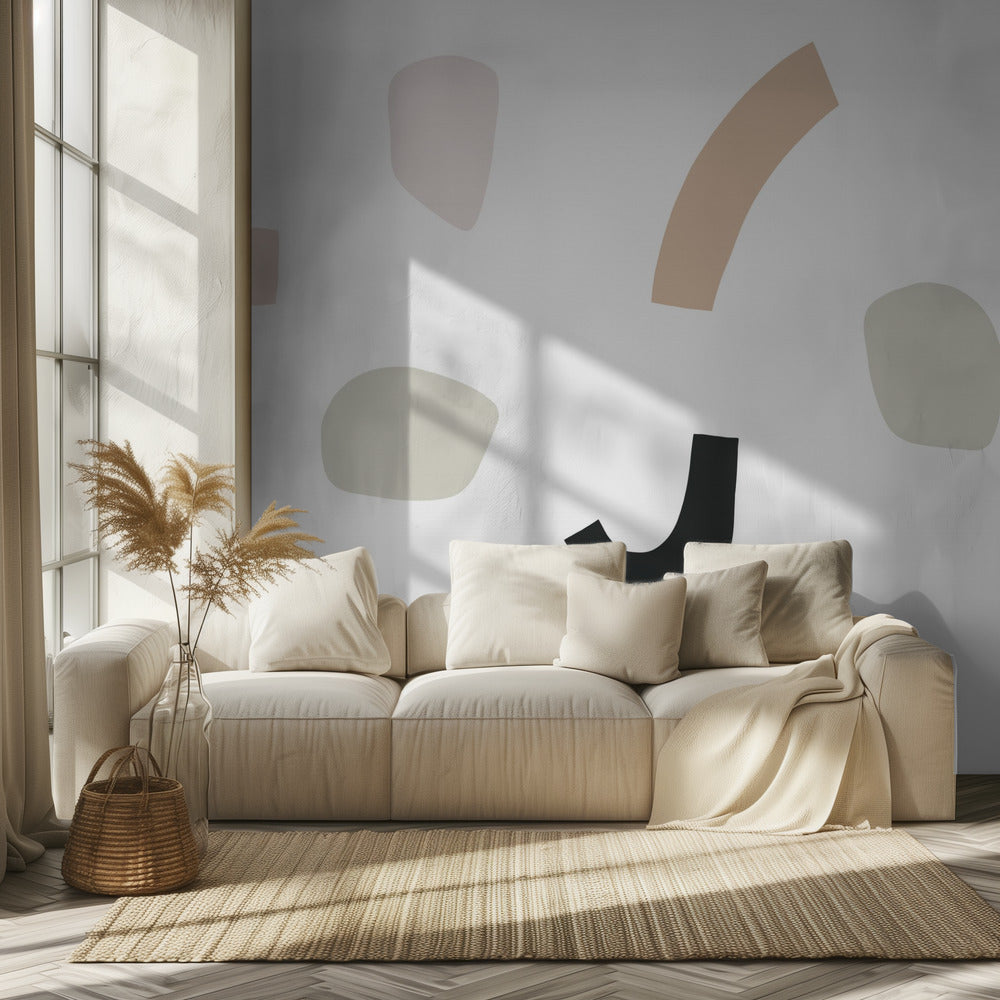 Organic Shapes and Neutral Tones | Wallpaper