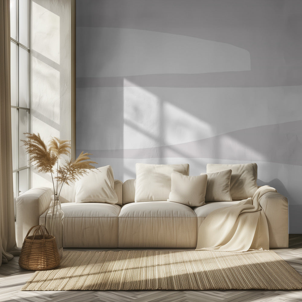 Minimalist White Shapes | Wallpaper