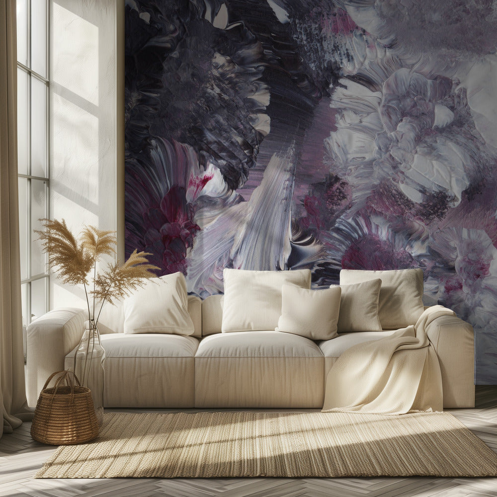 Floral Impressionist Brushstrokes | Wallpaper