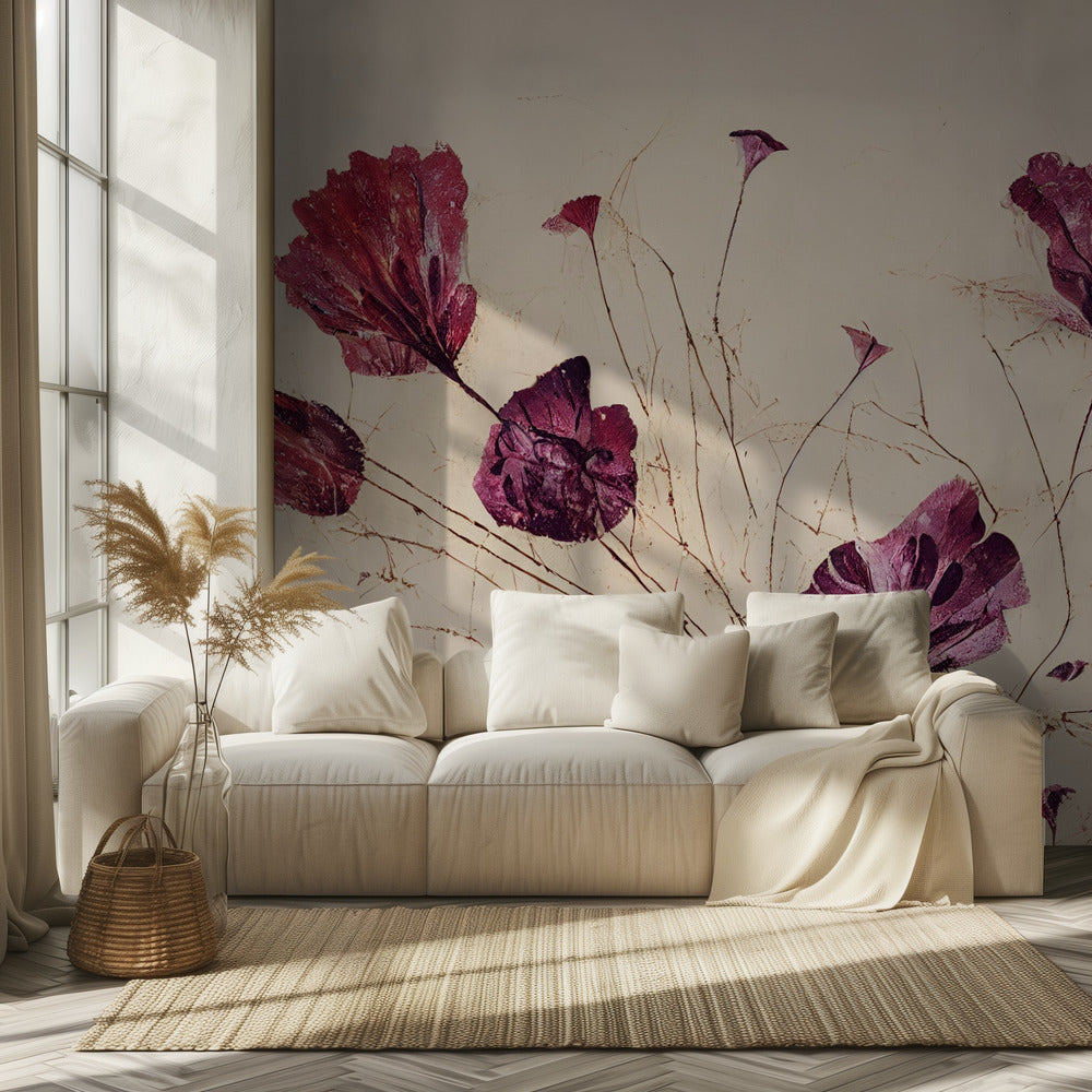 Crimson Bloom Dance | Wallpaper