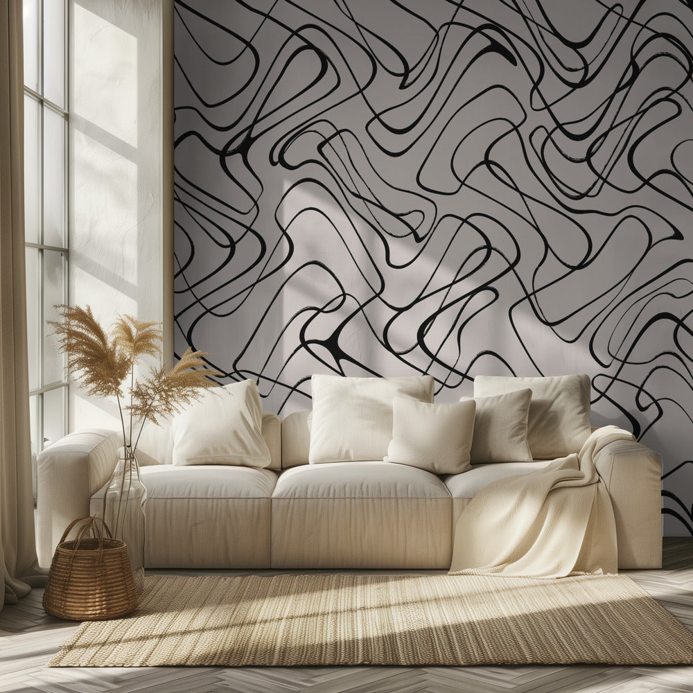 Fluid Lines Dance | Wallpaper