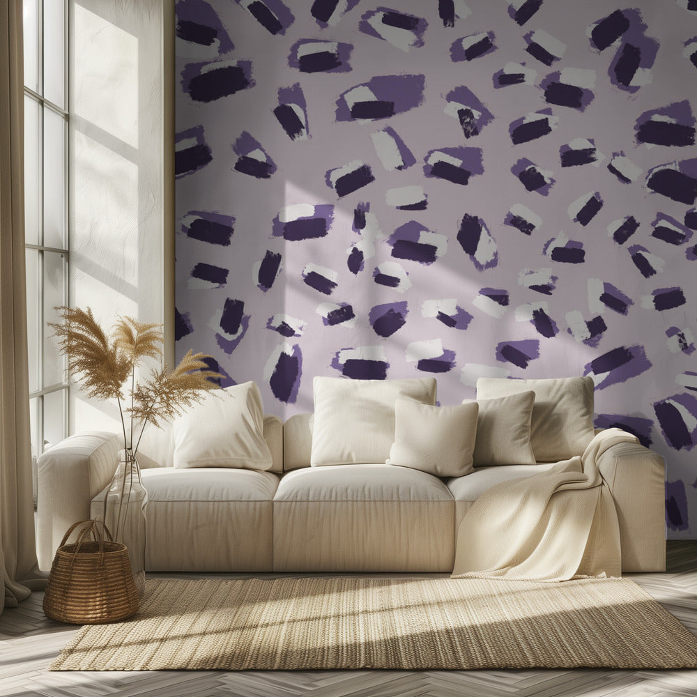 Purple Brush Dance | Wallpaper