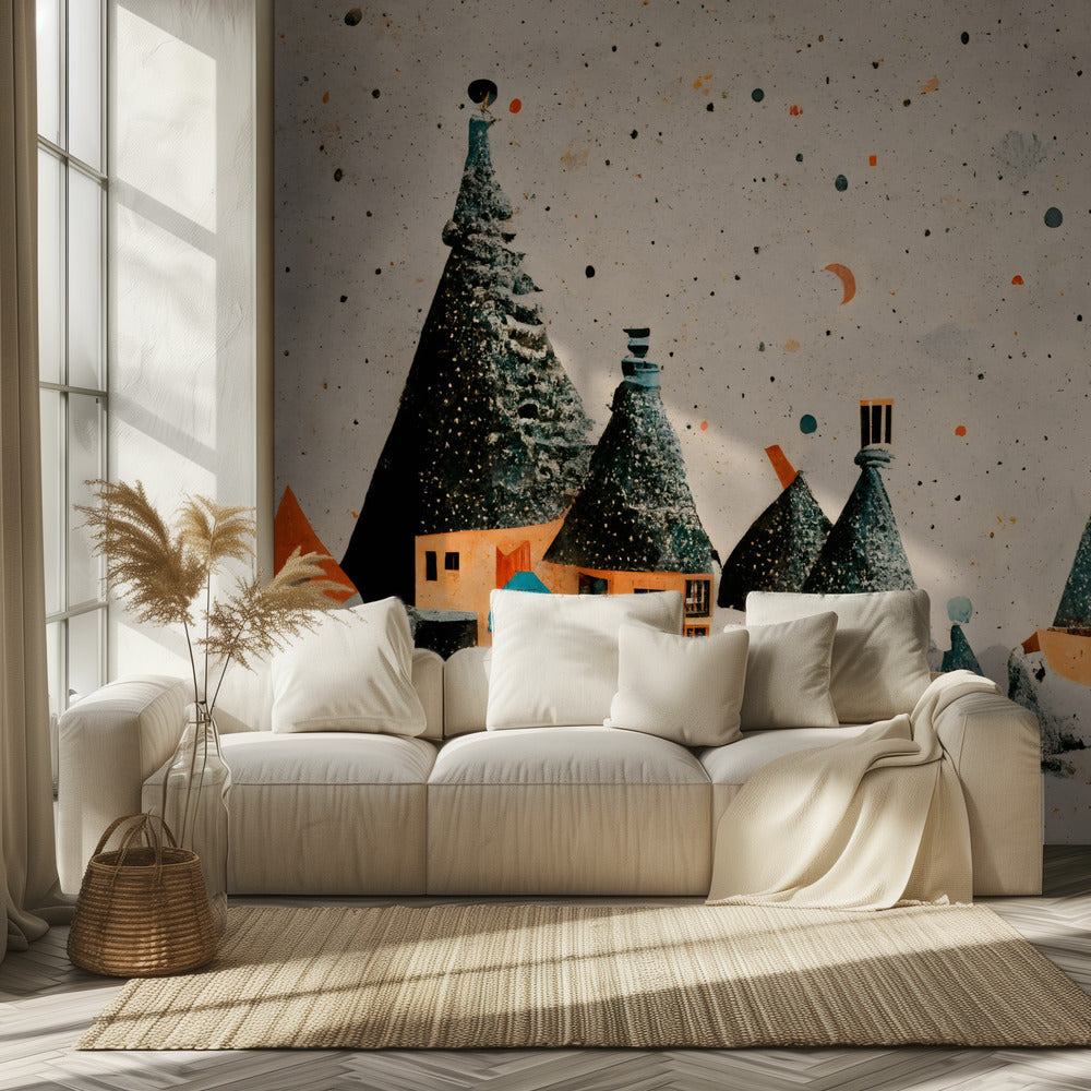 â€œWhimsical Villageâ€ | Wallpaper