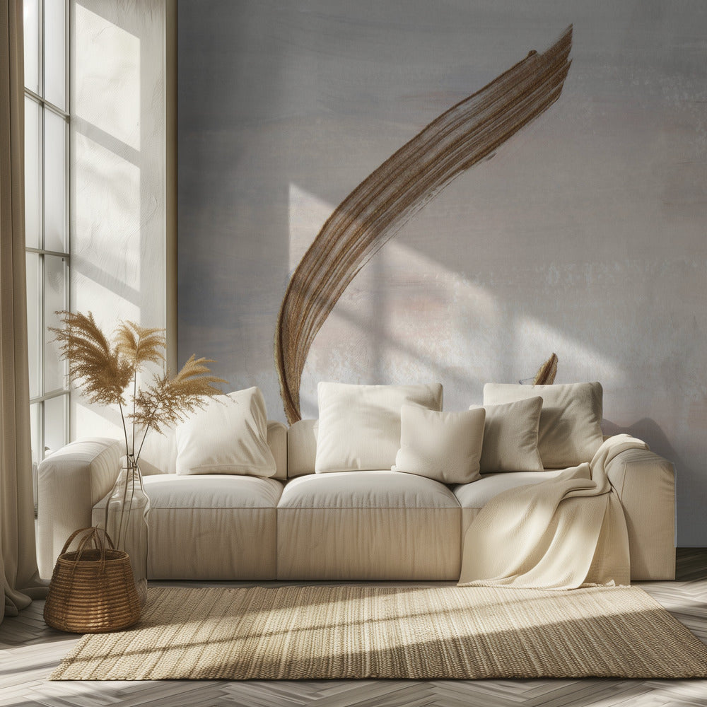 Gentle Brushstrokes in Earthy Tones | Wallpaper