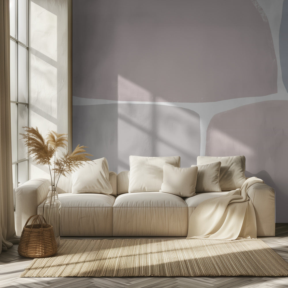 Pastel Tones with Geometric Shapes | Wallpaper