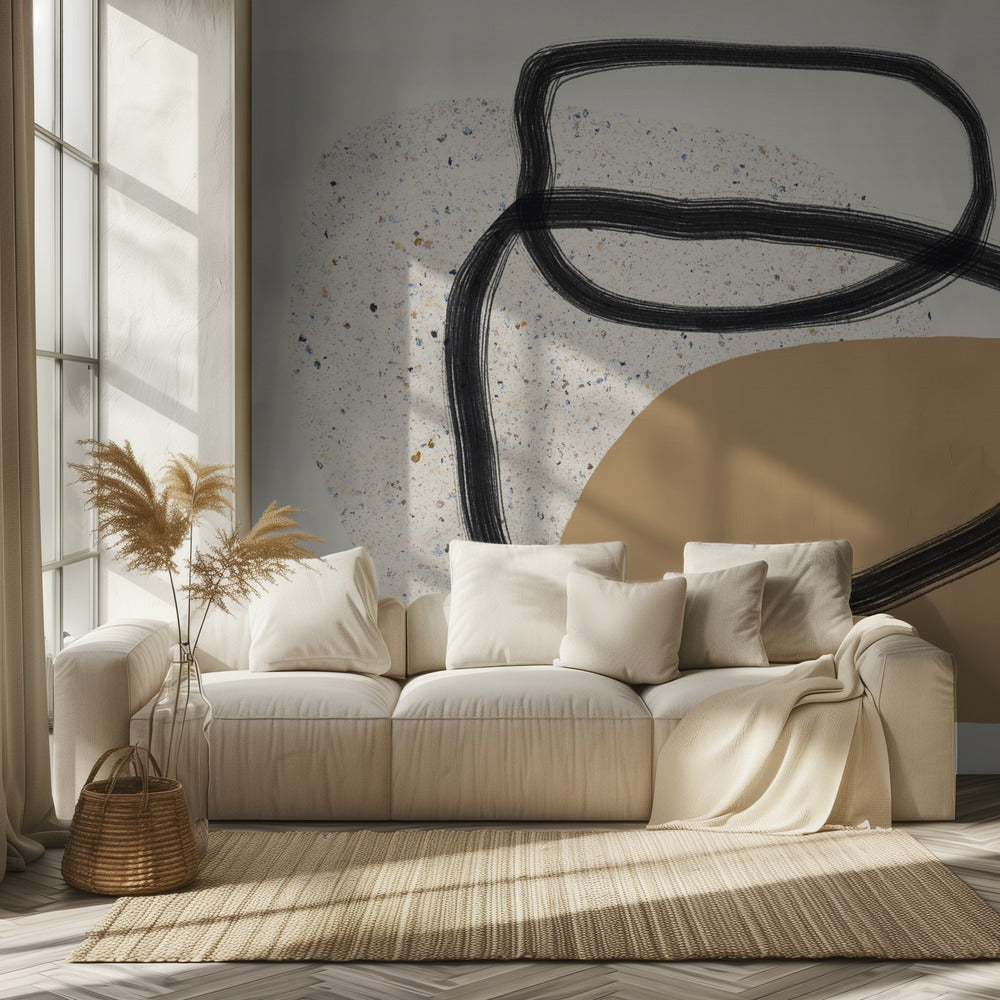 Organic Shapes And Earthy Tones | Wallpaper