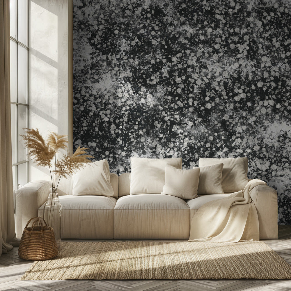 Monochromatic Splatter Pattern | Wallpaper