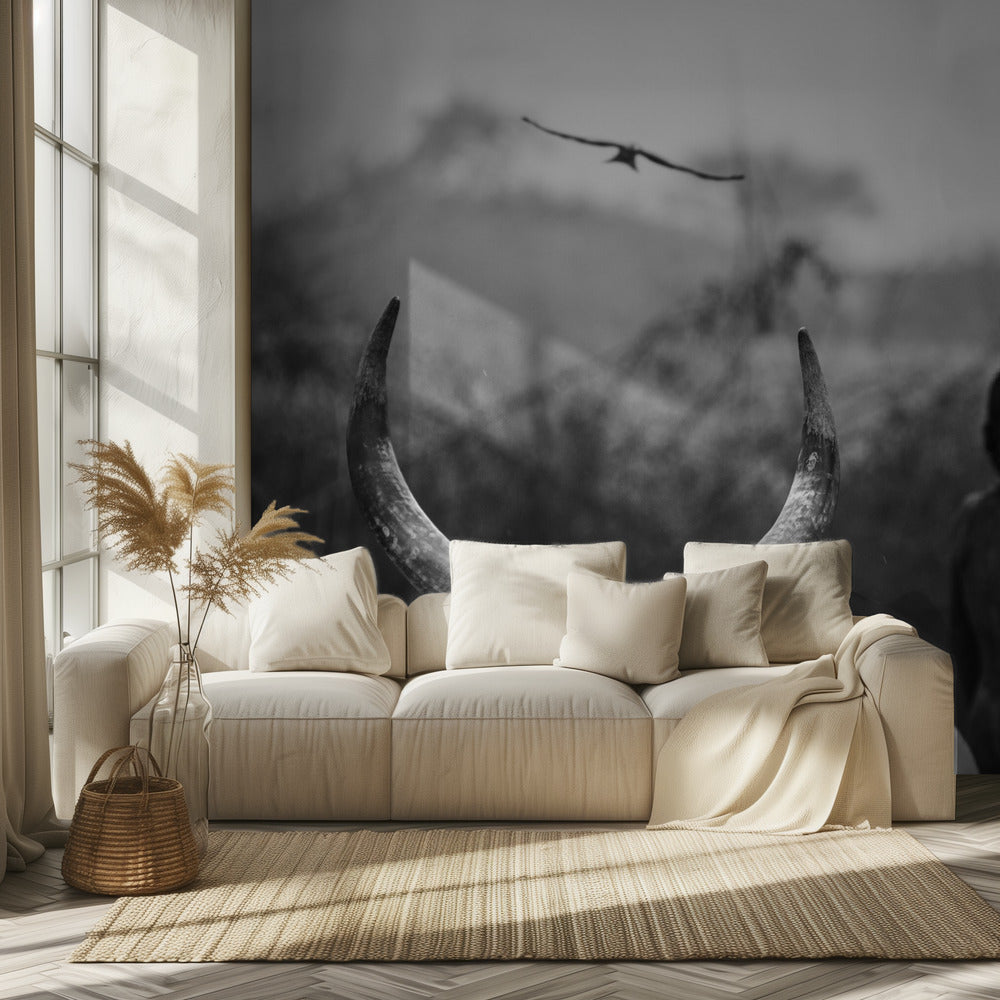 Boy and Cow | Wallpaper