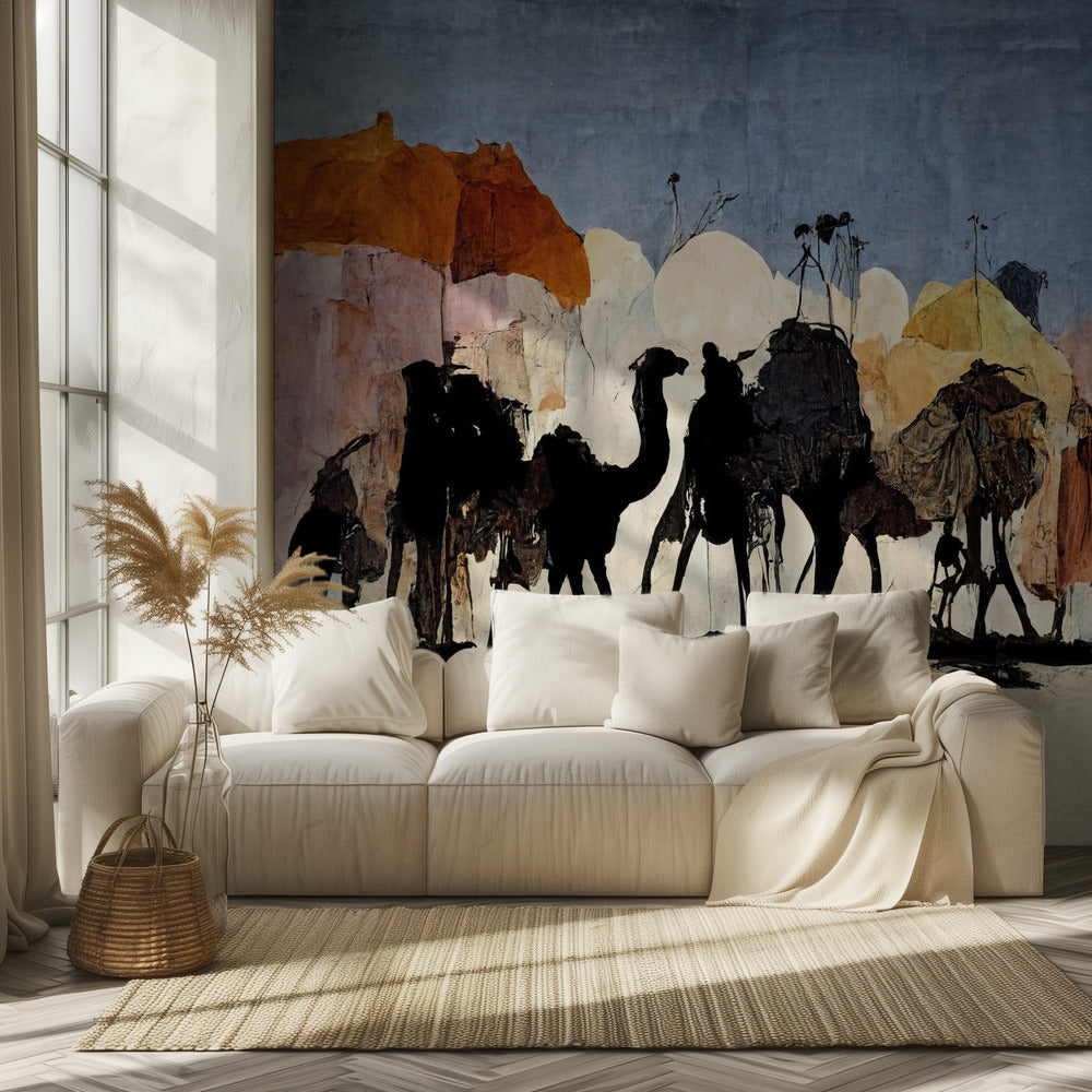 Desert Caravan Journey | Wallpaper