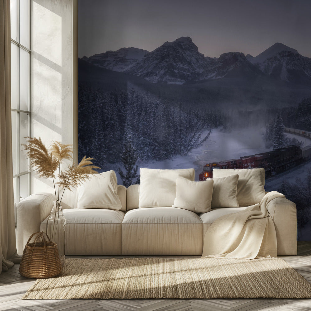 The Train in Snow. | Wallpaper