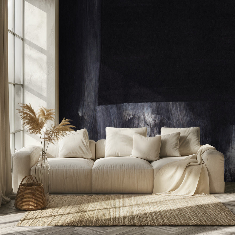 Monochrome Tones With Sweeping Brushstrokes | Wallpaper