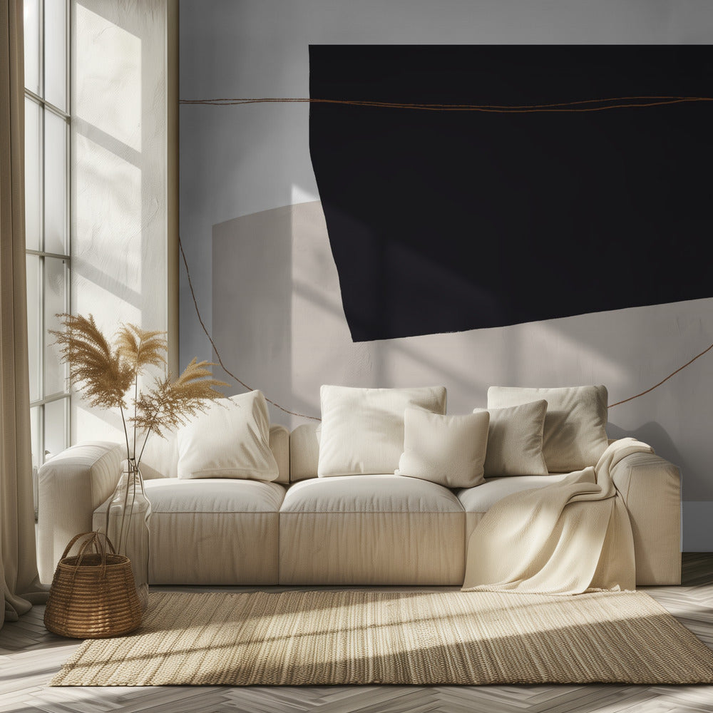 Curved Abstract Harmony | Wallpaper