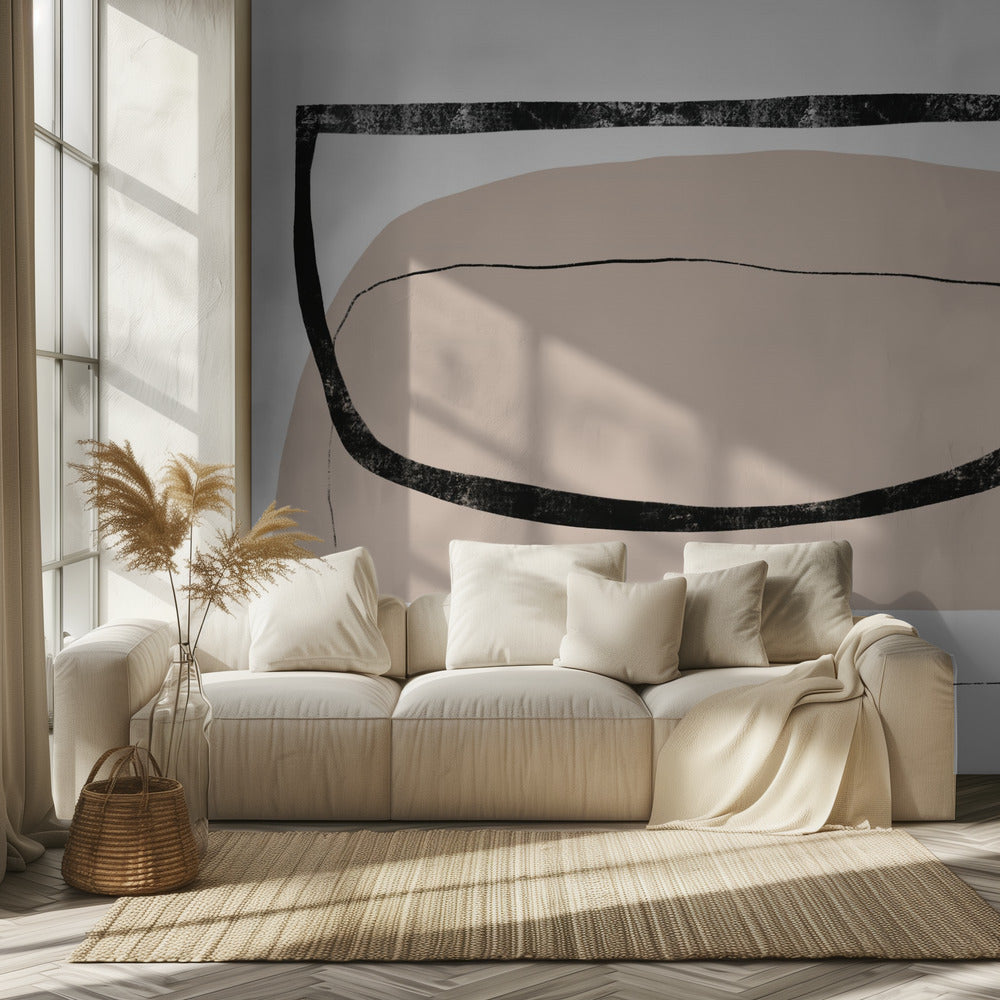 Geometric Shapes And Neutral Tones | Wallpaper