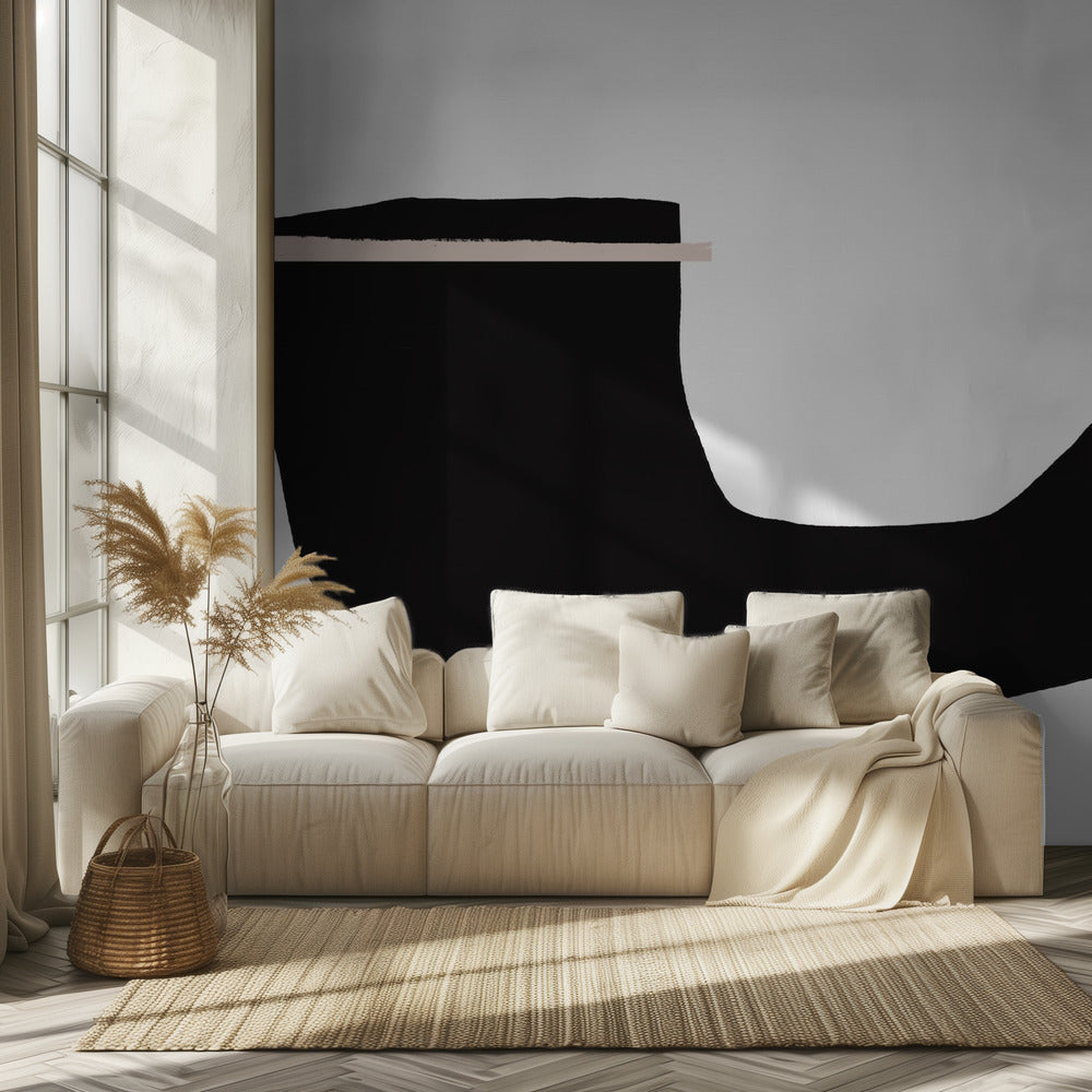 Black Geometric Shapes | Wallpaper