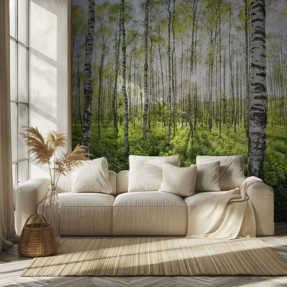 Spring in the Birch Forest | Wallpaper