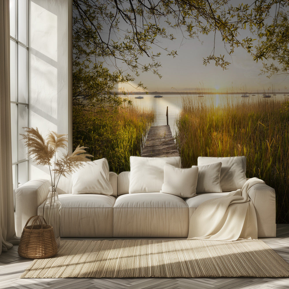 Golden Jetty | Wallpaper