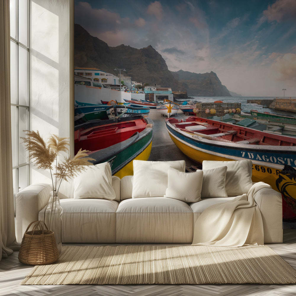 Colored Boats | Wallpaper