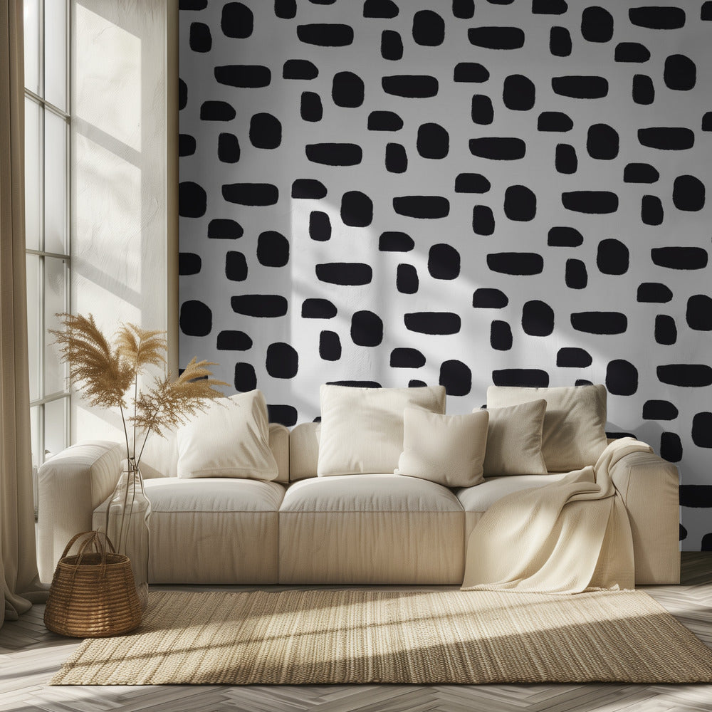 Black And White Dot Pattern | Wallpaper