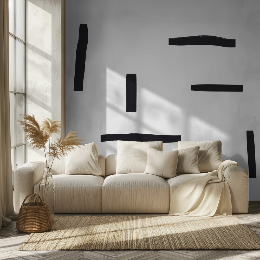 Black Lines On A White Background | Wallpaper