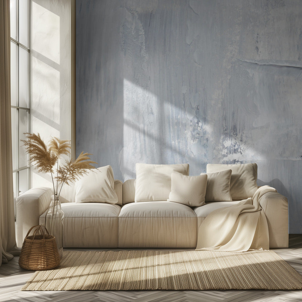 Brushstrokes In Soft Gray And White Tones | Wallpaper