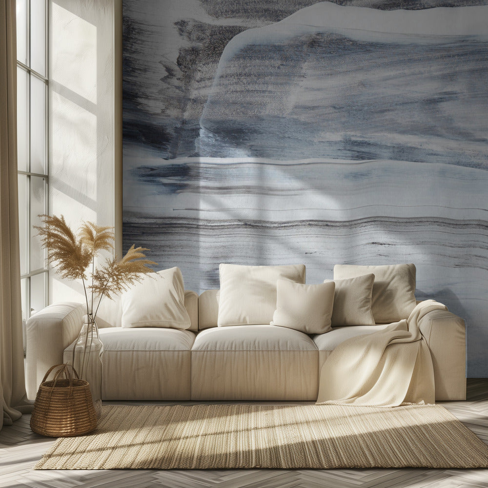 Black And White Brushstrokes | Wallpaper