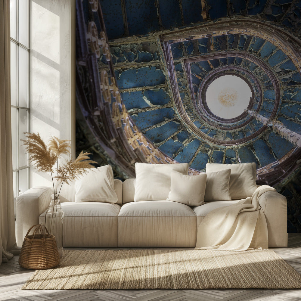 Blue Staircase | Wallpaper