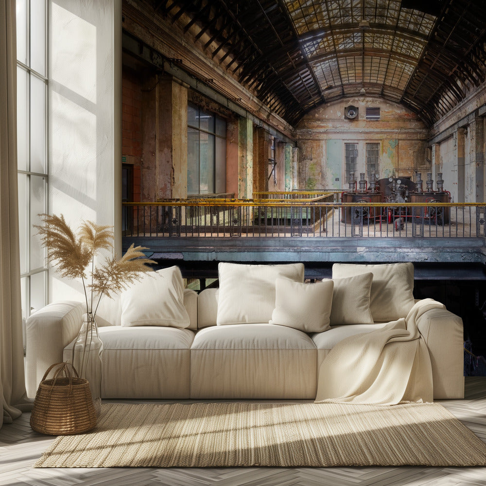 Industrial Hall in Decay | Wallpaper