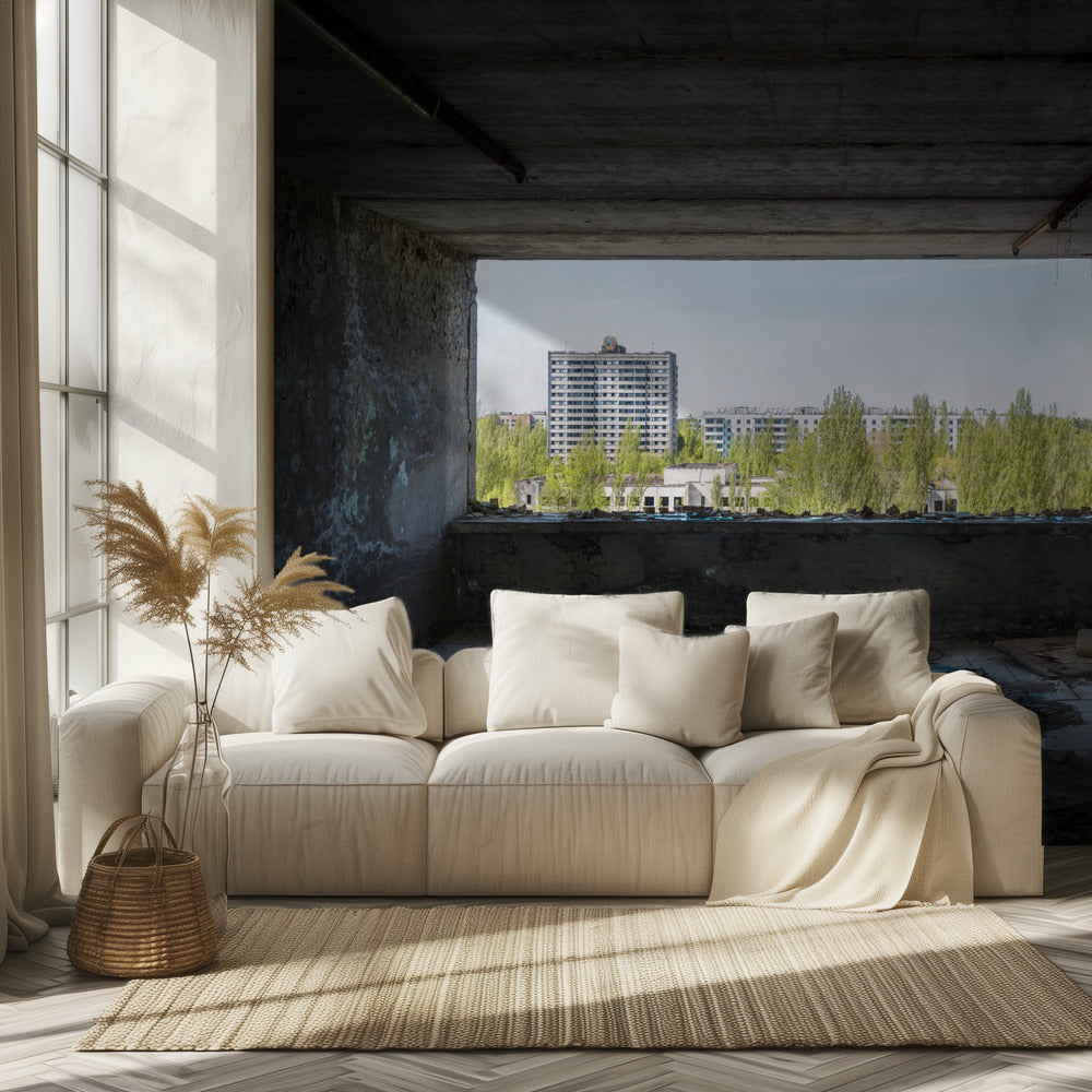 View at Pripyat in Chernobyl | Wallpaper