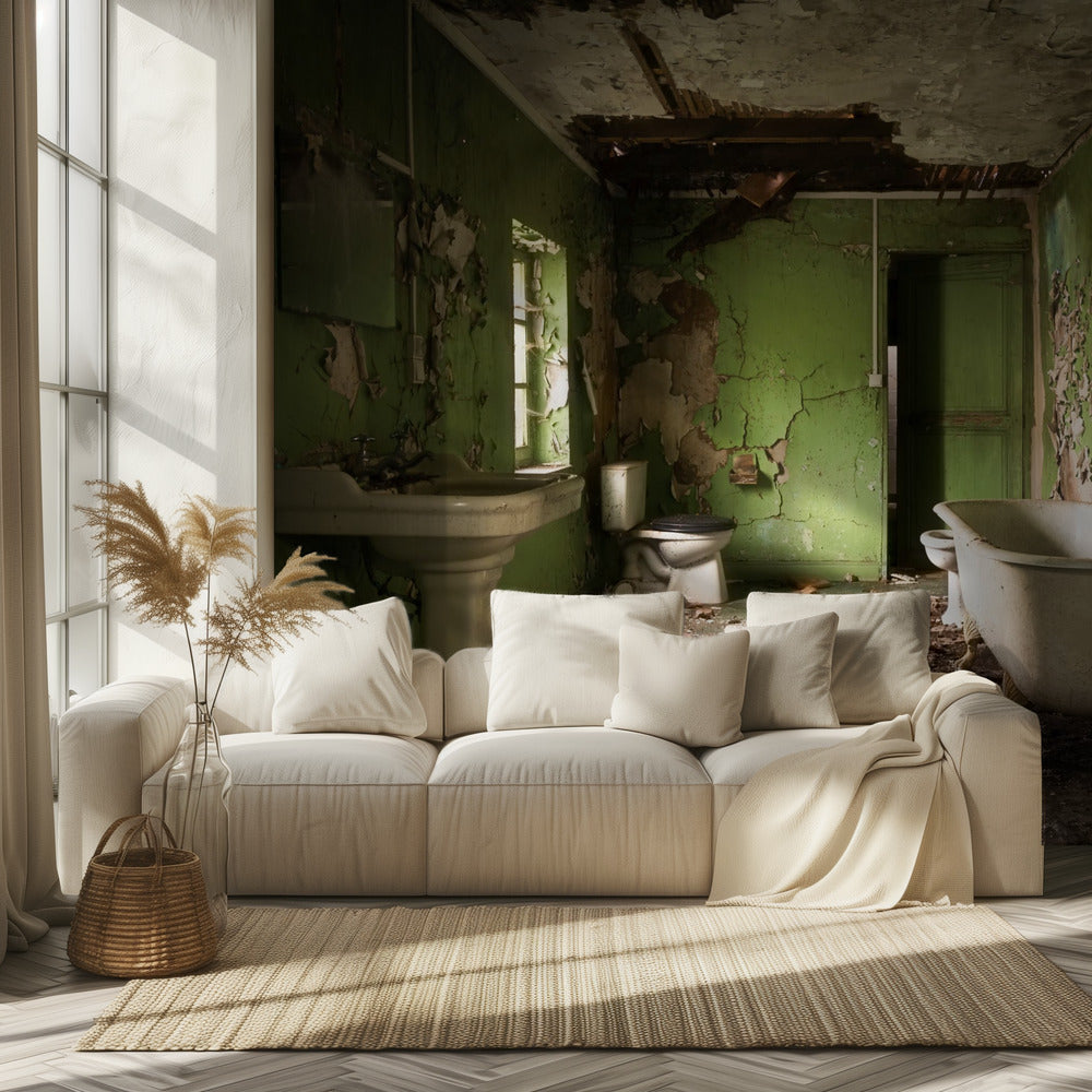 Green Bathroom | Wallpaper