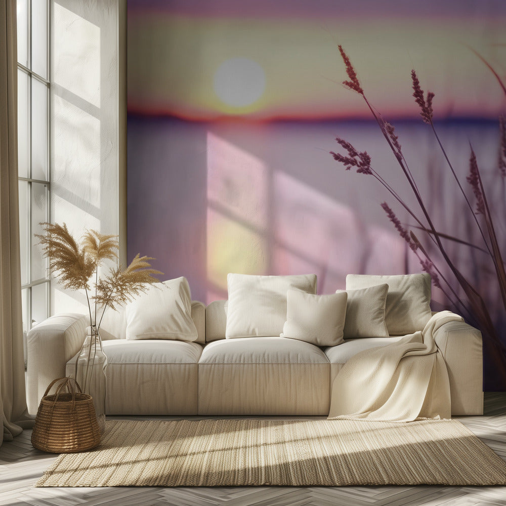 Serene Sunset Glow | Wallpaper