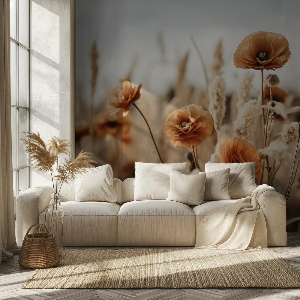 Poppies in Breeze | Wallpaper