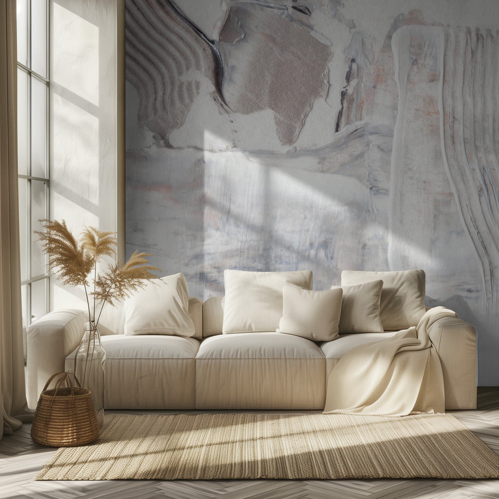Textured Brushstrokes and Layered Neutral Tones | Wallpaper