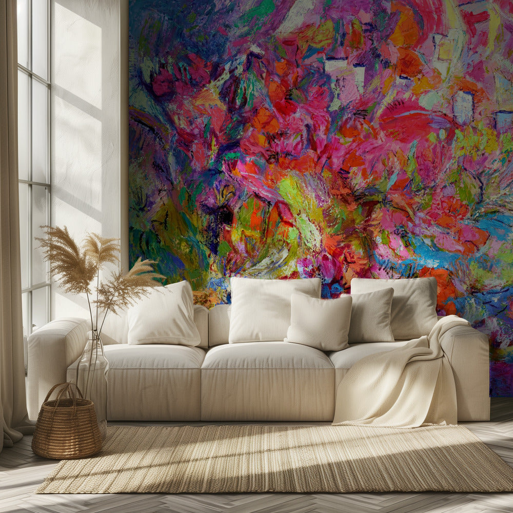 Luminous Petal Cascade | Wallpaper