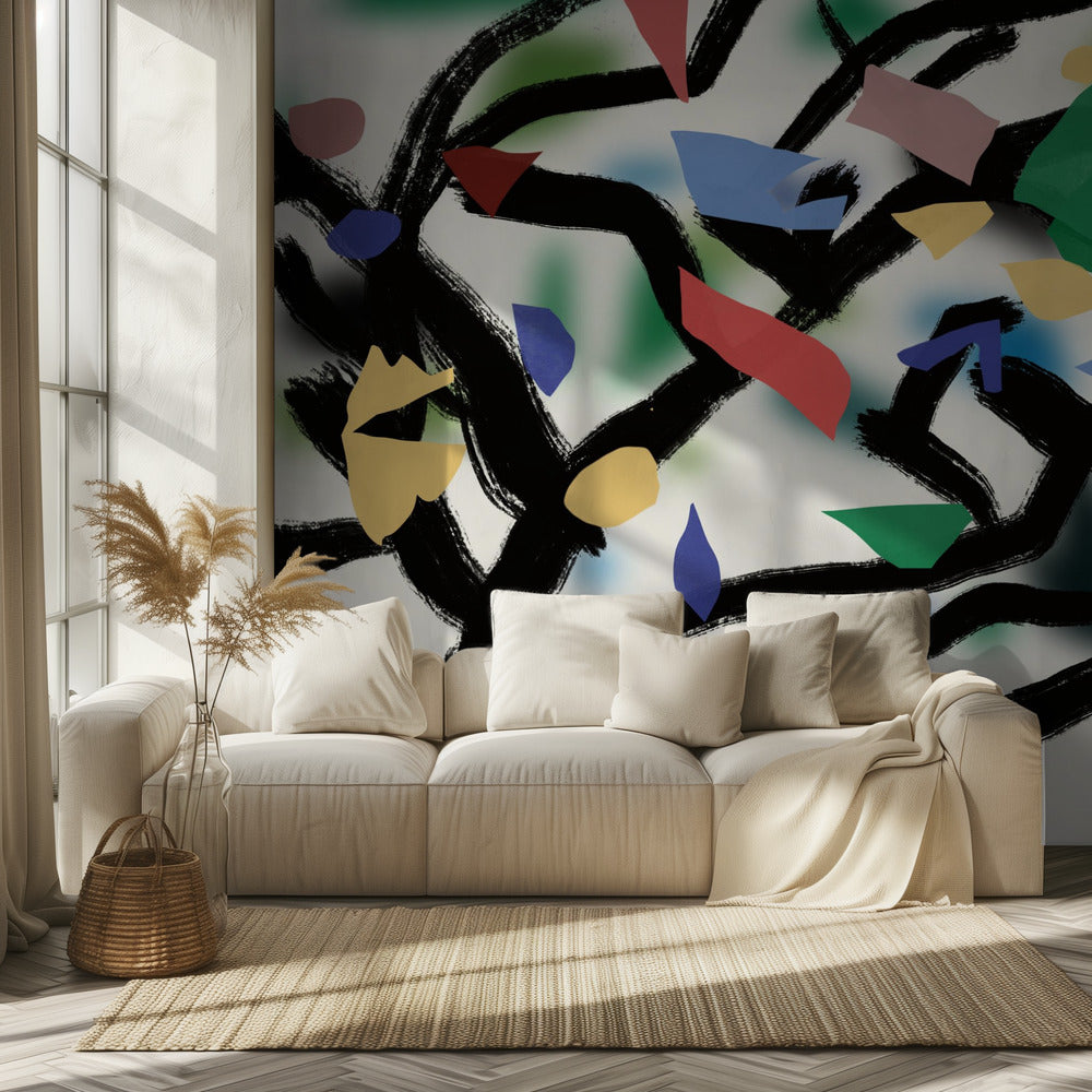 Colorful Branch Dance | Wallpaper