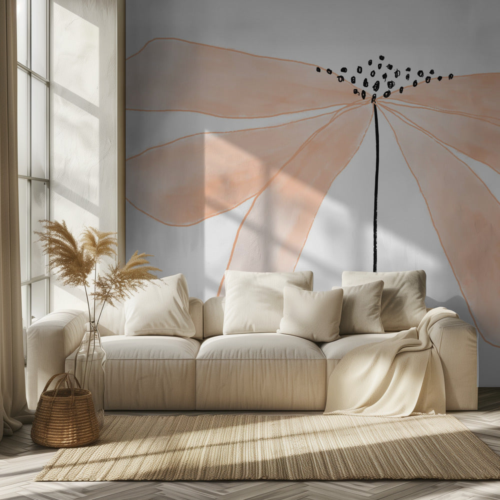 Delicate Peach Color Flower with Petals | Wallpaper