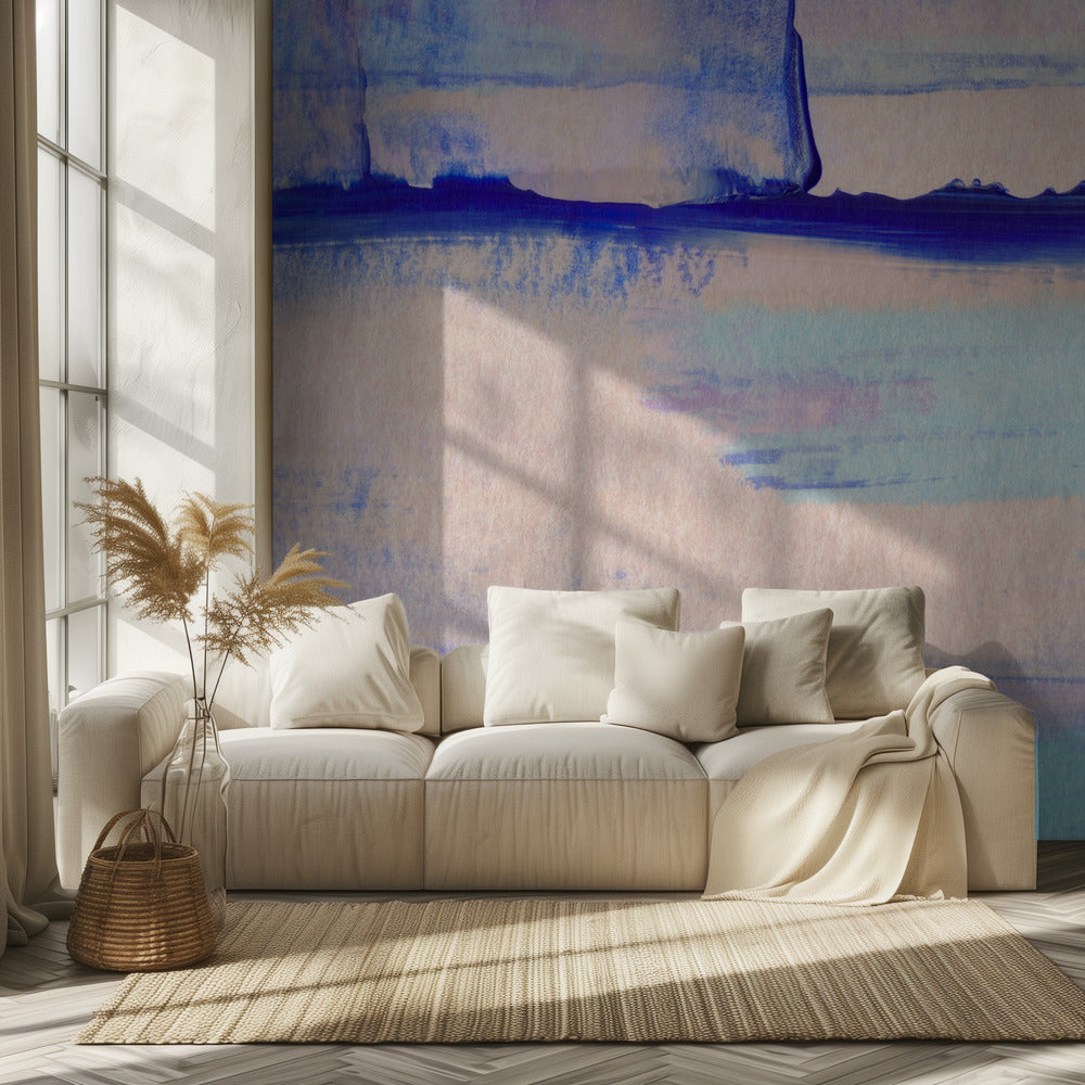 Pastel Colors Blended With Vibrant Blues | Wallpaper